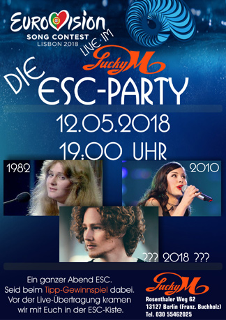 Die ESC-Party im Lucky M.!