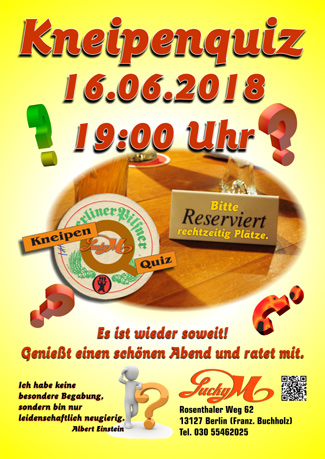 Das Kneipenquiz im Lucky M.!