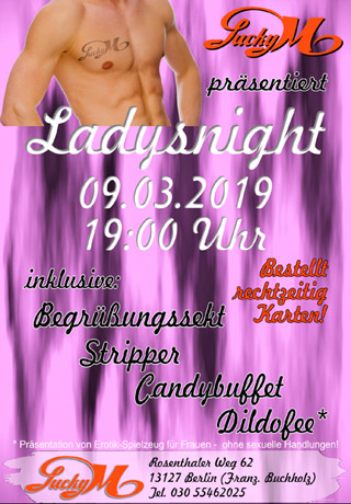 Ladies Night am 09.03.2019, ab 19 Uhr