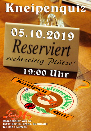 Kneipenquiz im Lucky M.