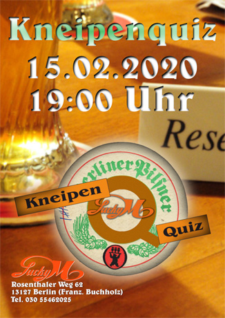 Kneipenquiz im Lucky M.