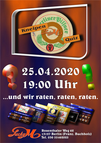 Kneipenquiz im Lucky M.