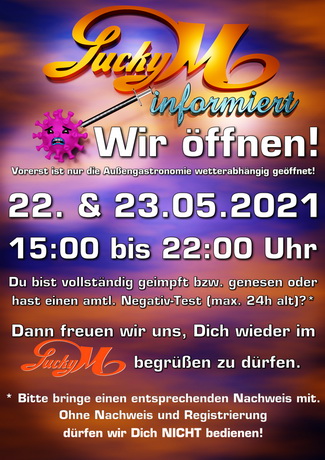Endlich: ReOpening light im Lucky M.